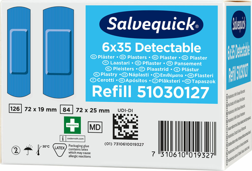 Salvequick Detekterbar Plaster 6735