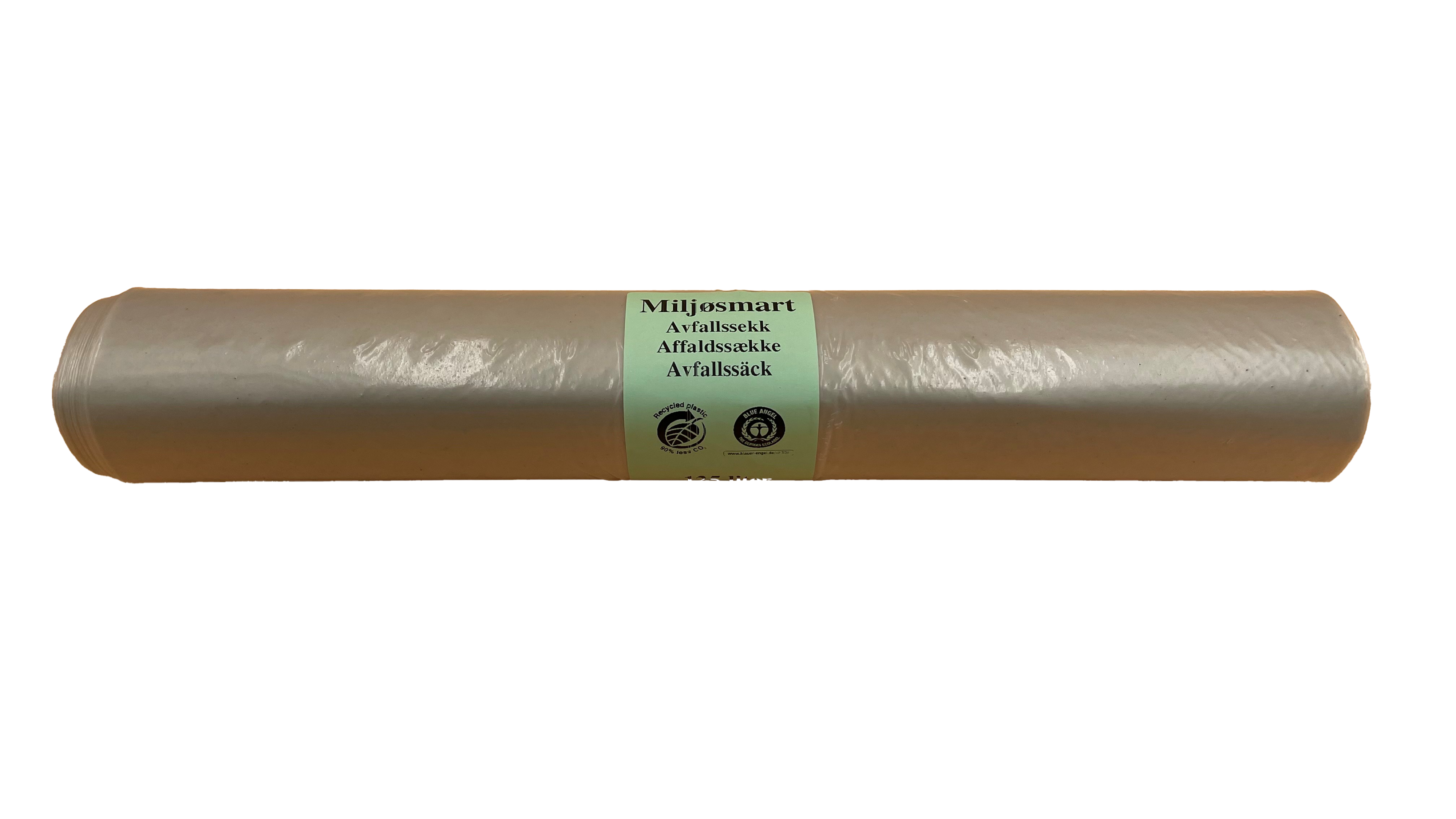 Avfallsekk 125L Transparent 45my