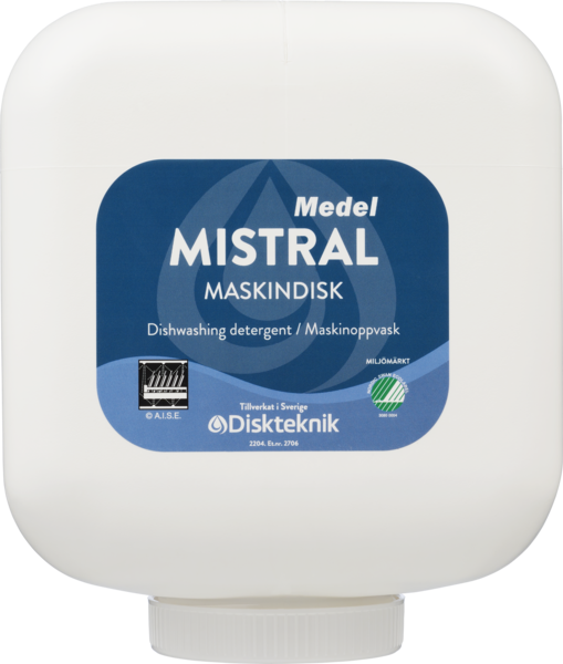Maskinoppvask Mistral 4x4,5kg