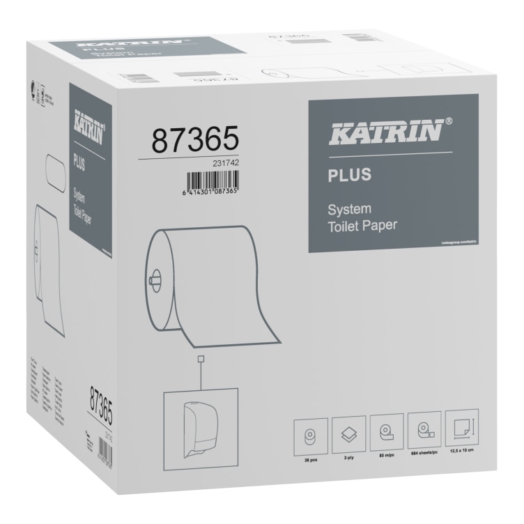 Toalettpapir Katrin Plus System 2L 85,5M